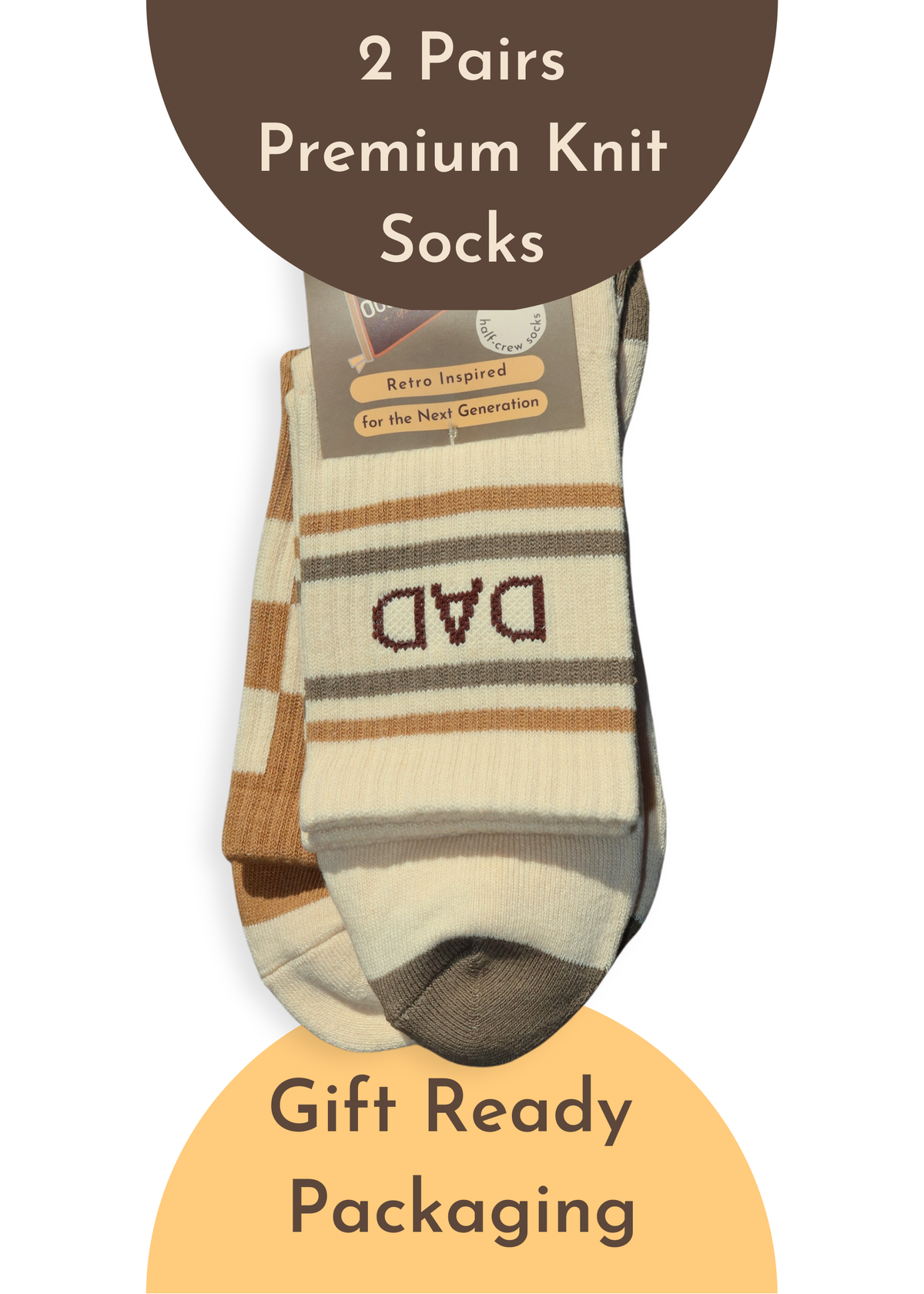 Dad + Checkered Men's Sock Set