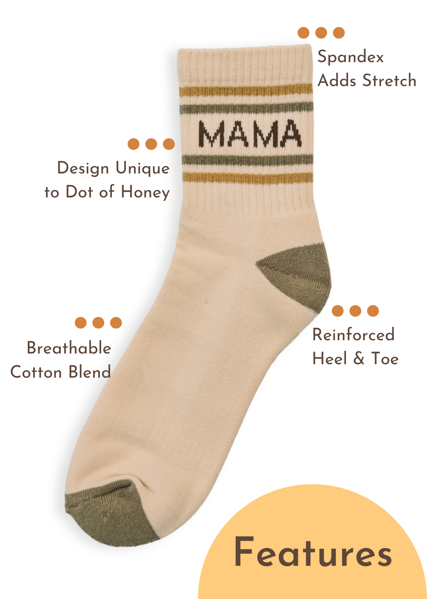 Mama + Checkered Women's Sock Set
