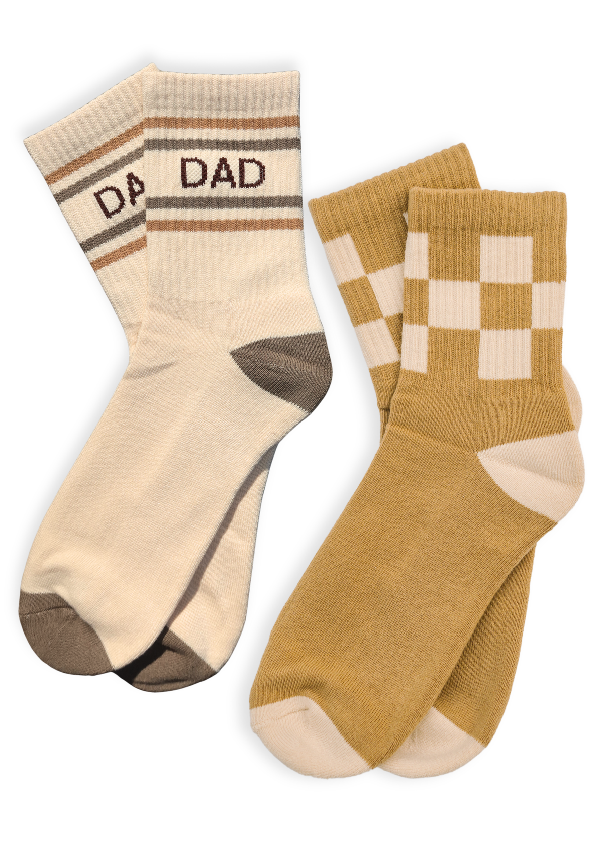 Dad + Checkered Men's Sock Set