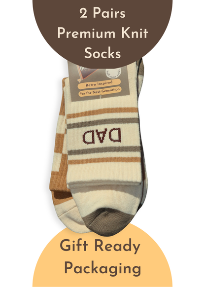 Dad + Checkered Men's Sock Set