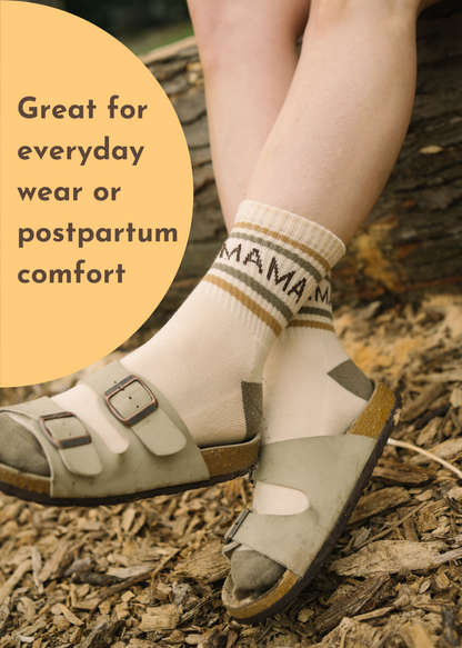 Mama + Checkered Women's Sock Set