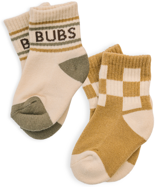 Bubs + Checkered Sock Set