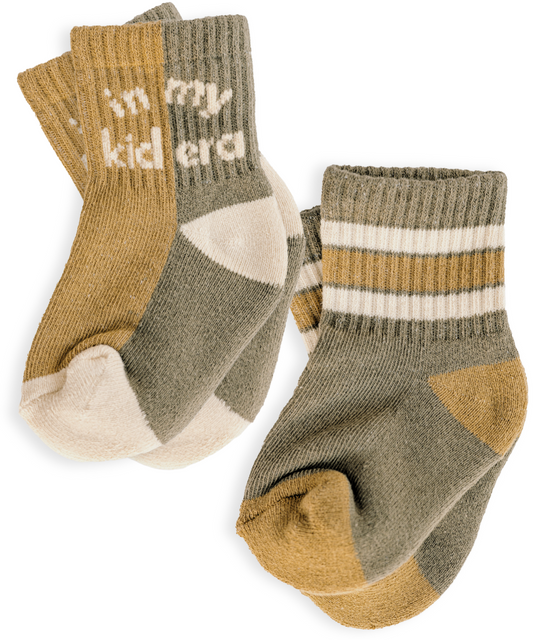 In My Kid Era + Retro Stripes Sock Set